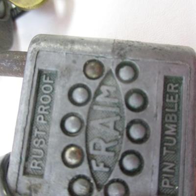 Vintage Walsco - Slaymaker - Fraim - Sesamee With Keys & Combination & Tow Lock