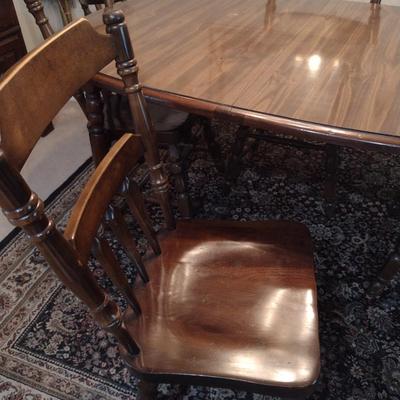 Dining Table with Six Chairs- Approx 59" x 39 1/2"