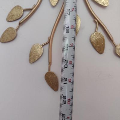 Pair of Metal Wall Sconce Candle Holders