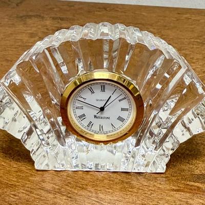 Sale Photo Thumbnail #389: Approx. 4" x 3", shaped like a scalloped shell..Heavy. Clock is not running, most likely needs a new battery.