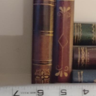 Pair of Book Ends with Storage Drawers- Stacked Book Design