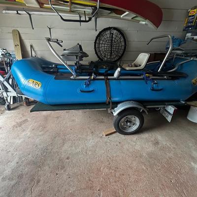NRS Giant Slalom Sport Boat 1035 with Road King Trailer and Gear
