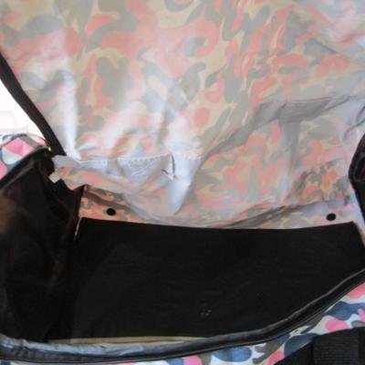 Sale Photo Thumbnail #20: Has side pockets, 2 front zipper pockets 1 front clip pocket, 12" tall x 10-1/4" wide x 23" long