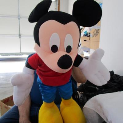 Sale Photo Thumbnail #113: Mickey Mouse 25" tall-takes 3 AA batteries not included-tested & works, see pictures