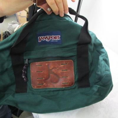 Sale Photo Thumbnail #255: Land's End bag is cushioned on both front & back 18" wide x 15" tall, duffle bag is JanSport 18" x 10" x 8-1/2" deep  tall, backpack is Lowe Alpine Dash 16-1/2" tall x 11" wide x 3-1/2" deep
