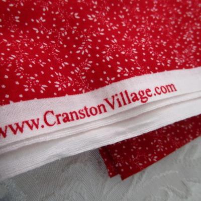 Sale Photo Thumbnail #282: 3 yd  of 45" wide red fabric, 1 yd ov 45" red fabric, see pictures