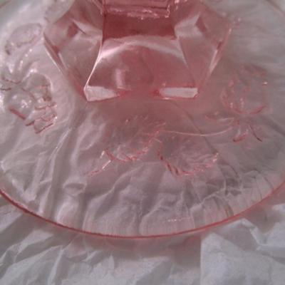 Sale Photo Thumbnail #359: Plates are 8-1/4" across, Madonna Inn decorative goblet is 6-3/8" tall  
