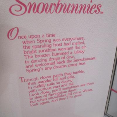 Sale Photo Thumbnail #385: Springtime stories of the Snowbunnies by Department 56 and is 5" tall, pail is 2-1/2" x 3-1/4" across, See pictures