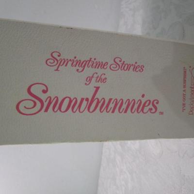 Sale Photo Thumbnail #386: Springtime stories of the Snowbunnies by Department 56 and is 5" tall, pail is 2-1/2" x 3-1/4" across, See pictures