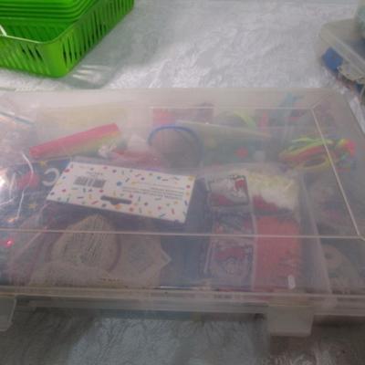 Sale Photo Thumbnail #645: lots of confetti, beads, misc see pictures