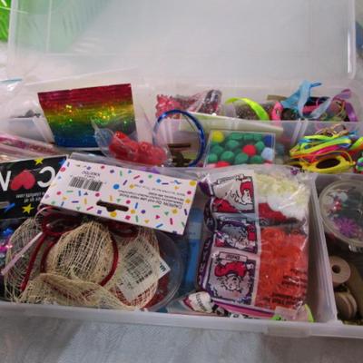 Sale Photo Thumbnail #646: lots of confetti, beads, misc see pictures