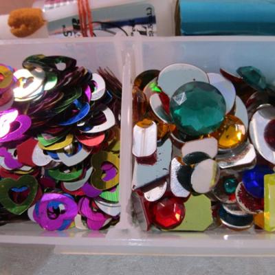 Sale Photo Thumbnail #667: Confetti, beads, Foil sealer, lots of dividers