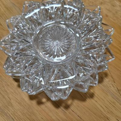 Crystal saucers