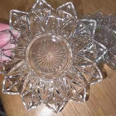 Crystal saucers