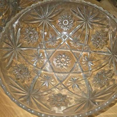 Star of David bowls and platter