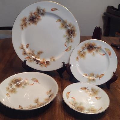 Kyoto 'Pines' China- Approx 46 Pieces