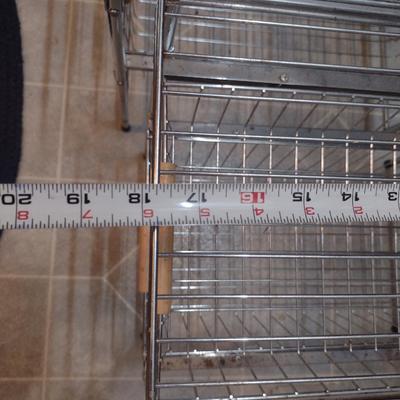 Pair of Metal Wire Two Drawer Organizers