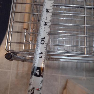 Pair of Metal Wire Two Drawer Organizers