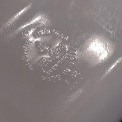 Vintage Fire King 'Green Meadow' Milk Glass Bread Pan