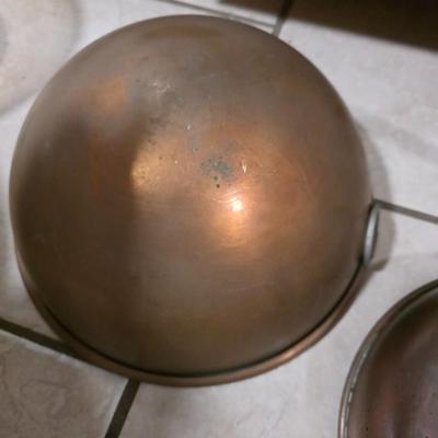 Set of copper pots