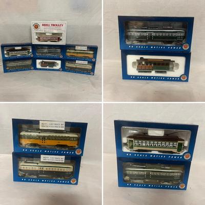 7 NIB Bachmann HO Trolley Cars (W-MG)