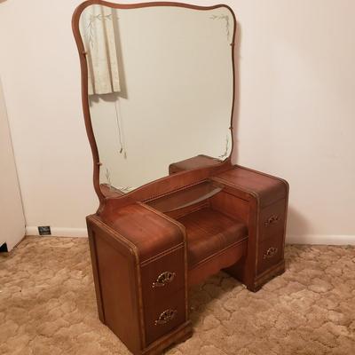 Art Deco Waterfall Vanity (B2-KD)