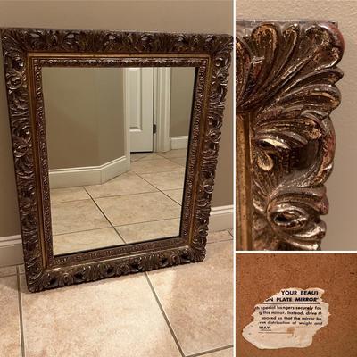 Turner Ornate Gilded Wooden Mirror (BR-RG)