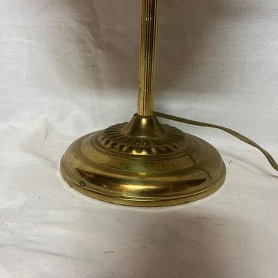 Hand-Blown Glass Banker's Lamp (W-MG)