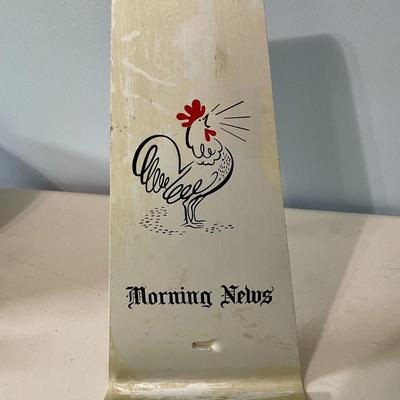 Sale Photo Thumbnail #1250: Includes vintage metal newspaper holder, candle holder and box.