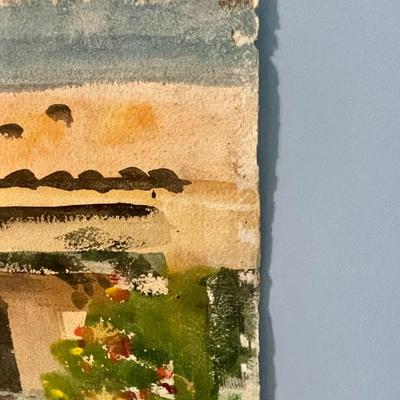 Sale Photo Thumbnail #1444: Unframed. Measures 17.25" tall x 22.75" wide.