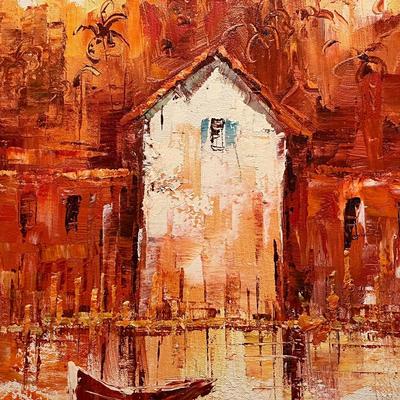 Signed Impressionist Oil Painting (BR-RG)