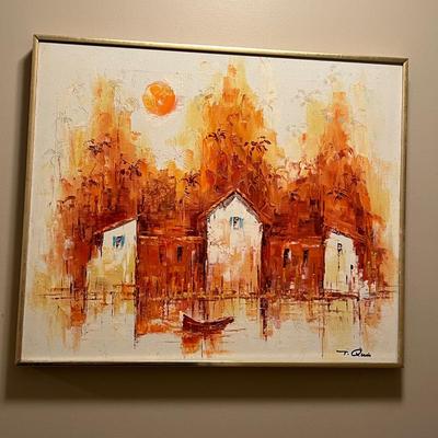 Signed Impressionist Oil Painting (BR-RG)