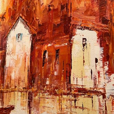 Signed Impressionist Oil Painting (BR-RG)