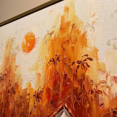 Signed Impressionist Oil Painting (BR-RG)