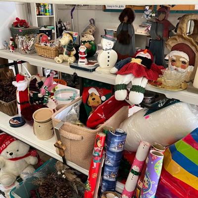 Sale Photo Thumbnail #27: Christmas Decor, lights, light up bear & more.