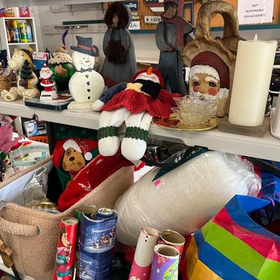 Sale Photo Thumbnail #28: Christmas Decor, lights, light up bear & more.