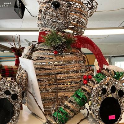 Sale Photo Thumbnail #37: Christmas Decor, lights, light up bear & more.