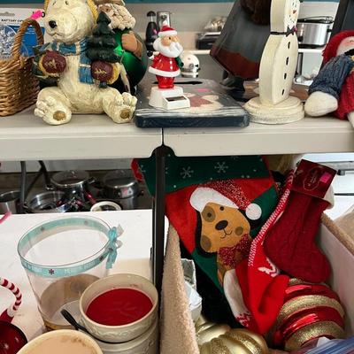Sale Photo Thumbnail #29: Christmas Decor, lights, light up bear & more.