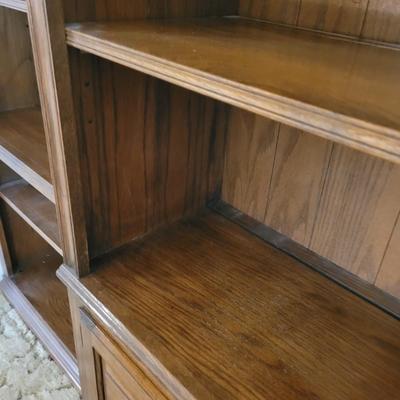 Three Piece Solid Wood Bookshelves (LR-EL)