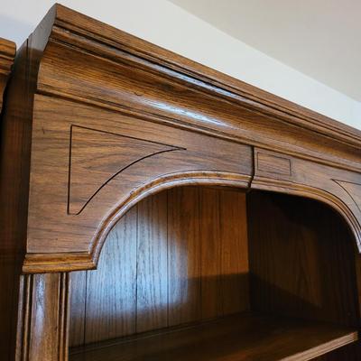 Three Piece Solid Wood Bookshelves (LR-EL)