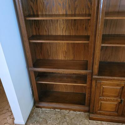 Three Piece Solid Wood Bookshelves (LR-EL)