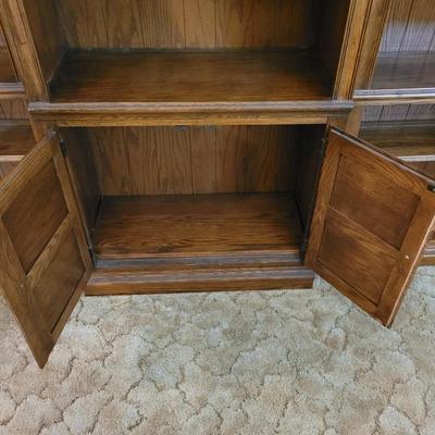 Three Piece Solid Wood Bookshelves (LR-EL)