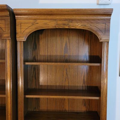 Three Piece Solid Wood Bookshelves (LR-EL)
