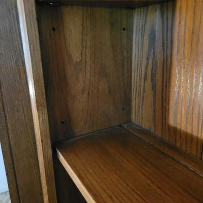 Three Piece Solid Wood Bookshelves (LR-EL)