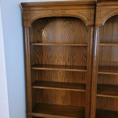 Three Piece Solid Wood Bookshelves (LR-EL)