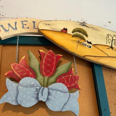 Sale Photo Thumbnail #61: Fourth of July Decorations and Painted signs.