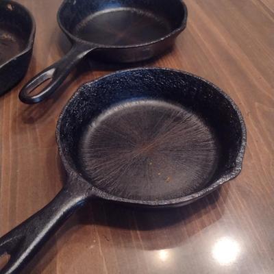 Collection of Cast Iron Skillets- Three Pieces