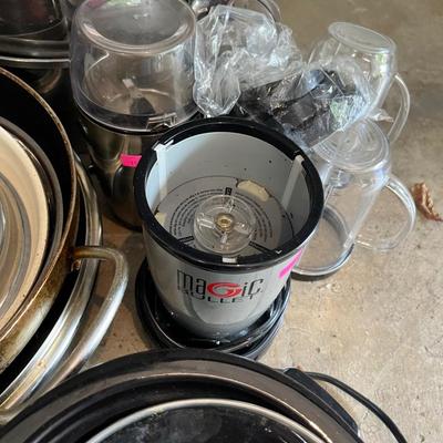 Sale Photo Thumbnail #82: Pots and Pans, crock pot, magic bullet
