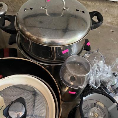 Sale Photo Thumbnail #80: Pots and Pans, crock pot, magic bullet