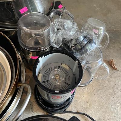 Sale Photo Thumbnail #81: Pots and Pans, crock pot, magic bullet